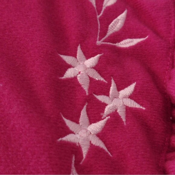 NWT Vintage 80's Moon Dance Ruffle Housecoat Nightgown Robe Size Large - Picture 5 of 8